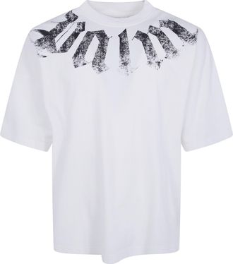 Palm Angels T-Shirt Loose Fit Big Neck Logo