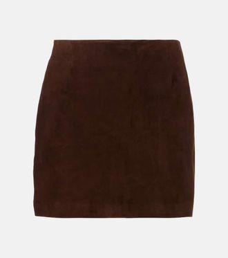 Blaz&eacute; Milano Blaz&eacute; Milano Coci suede miniskirt