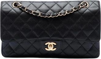Chanel Pre-owned Classic Flap Bag - Dames - Pre-owned - Zwart - Maat: ONE Size Leer