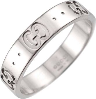 Gucci White Gold (18K) Band Ring (Pre-Owned)