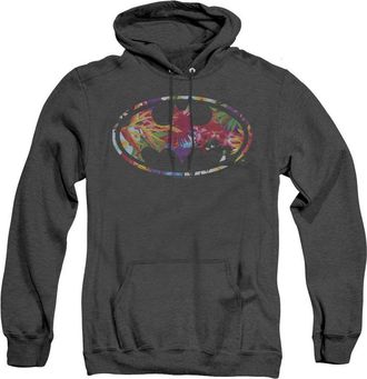 Gildan Batman Hawaiian Shield Adult Heather Hoodie / Hooded Sweatshirt