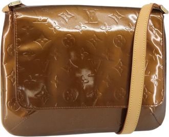 Louis Vuitton Thompson Street Monogram Vernis Brown Patent_Leather Handbag (Pre-Owned)