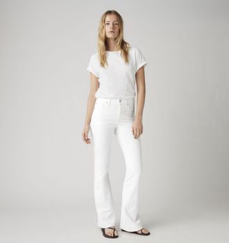 Levi's 726 High Rise Flare Jeans - Womens - 24X30 - White