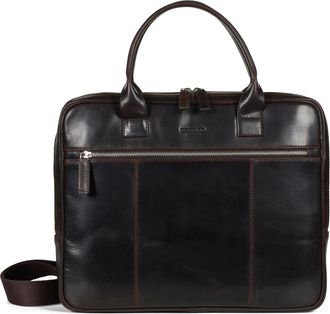 Howard London Conrad Laptoptas - Heren - Laptoptassen - Bruin - ONE Size - Leer - Tassen