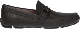 Ferragamo Mens Black Gancini Driver Moccasin, Size 6.5 EEE