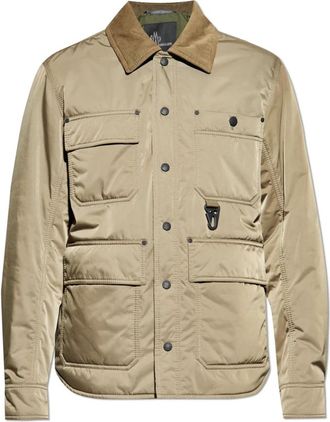 Moncler Grenoble Apres-Ski Jas - Heren - Gewatteerde jassen - Groen - 3XL - Leer - Jassen