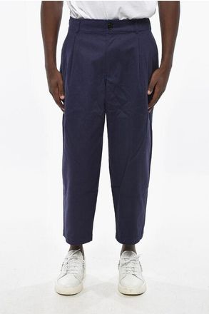 Comme Des Garçons SHIRT Solid Color Double-Pleated Pants with Belt Loops size M