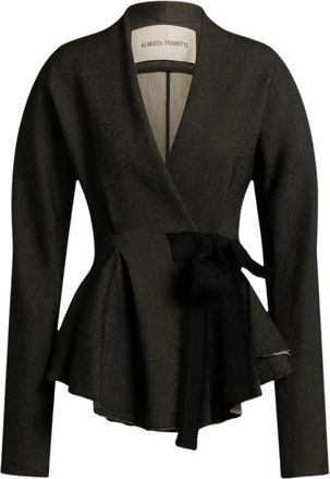 Alberta Ferretti Jassen Zwart - Dames - Blazers - Zwart - M - Jassen