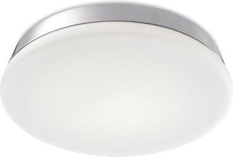 Leds - C4 Circle - Plafoniera led da incasso rotonda per bagno Cromo 27,4 cm 2495lm 3000K IP44 - Leds-c4