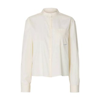Selected Dames, Blouses & Shirts, Beige, Maat: S