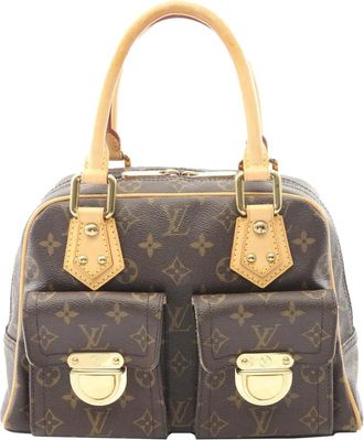 Louis Vuitton Borsa a mano Manhattan PM con monogramma 2005 - Marrone