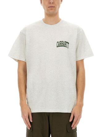 Carhartt Work in Progress Light Grey Logo T-Shirt