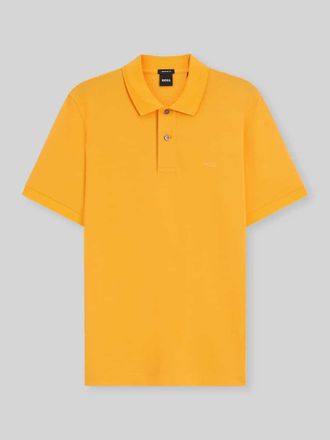 HUGO BOSS Regular Fit Poloshirt aus reiner Baumwolle Modell PALLAS in Orange, Gr&ouml;&szlig;e XXXL
