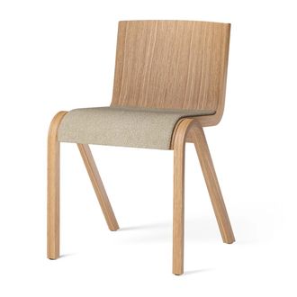 Audo Ready Dining Chair, Sitzpolster, Eiche natur / Boucl&eacute; beige