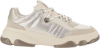 Pinko Multicolor Athena Textured Leather Sneakers
