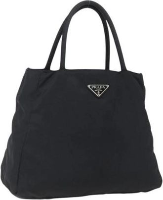 Prada Pre-owned Nylon Schoudertas - Dames - Vintage Schoudertas - Zwart - ONE Size - Nylon - Vintage