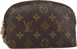 Louis Vuitton Pre-owned Mini Bags, female, Brown, Size: ONE SIZE Pre-owned Canvas Pouch