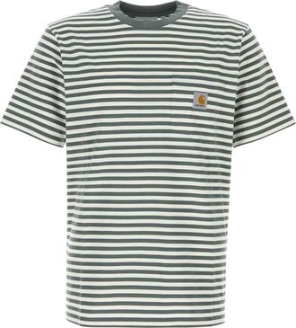 Carhartt Work in Progress Carhartt Wip Embroidered Cotton S/S Ezra Pocket T Shirt