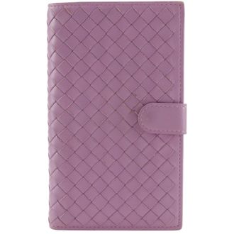 Bottega Veneta Pink Leather Long Wallet (Bi-Fold) (Pre-Owned)