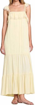 Saltwater Luxe Womens Melia Sunglow Maxi Dress In Yellow