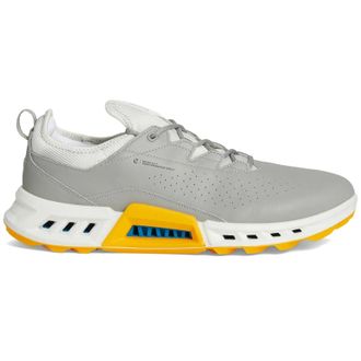 Ecco Ecco Golf Biom C4 Leather Textile Mens Low Top Trainers - Wild Dove Sunrise - Size:UK 10.5-11