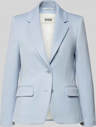 Drykorn Drykorn Slim Fit Blazer mit Pattentaschen Modell BUNDREY in Hellblau, Gr&ouml;&szlig;e 34
