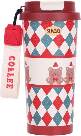 OEM Taza Navide&ntilde;a - Taza Isot&eacute;rmica - Mantiene Las Bebidas Calientes - Aislamiento De Doble Capa - 7 Cm De Ancho - A