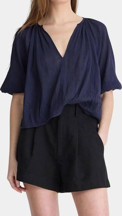 Apiece Apart Lo Campo Shirt In Navy