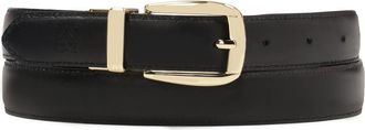 Kazar Zwarte dubbelzijdige band - Dames - Riemen - Zwart - 100 CM - Leer - Accessoires