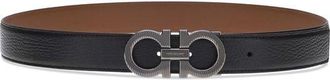 Ferragamo Mens Black Calf Leather Bos Taurus Regular Belt
