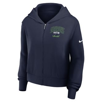 Nike Seattle Seahawks Primetime Nike Womens NFL Full-Zip Hoodie in Blue | 035D41S78-VM3