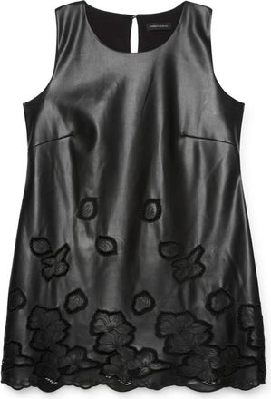 Fiorella Rubino Korte jurk met bloemenprint - Dames - Korte kleedjes - Zwart - 3XL - Polyester - Kleedjes