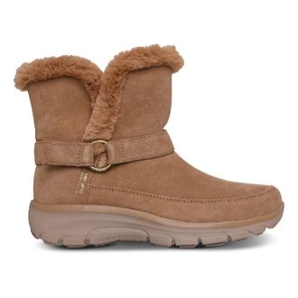 Skechers Fitness, Dames, Bruin, 36 EU, Leer, Instappers Relaxed Fit Easy Going Dreamers Luxe Vibes Winter Boot
