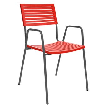 Schubiger M&ouml;bel Gartenstuhl Bodensee Lamello mit Armlehne