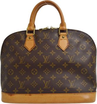 Louis Vuitton Alma Monogram Canvas Brown Canvas Handbag (Pre-Owned)