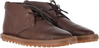 Tod's TodS Mens Leather Lace-Up Desert Boot (Authentic Pre-Loved)