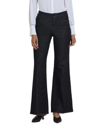 NYDJ Nydj Mia Black Rinse Palazzo Jean