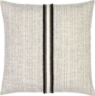Elaine Smith Entity Linen with Chenille Band Applique Indoor & Outdoor Woven Accent Pillow at Nordstrom, Size 22X22