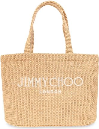 Jimmy Choo London Beach Tote E/W - Dames - Shoppers - Beige - ONE Size - Tassen