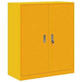 vidaXL Armario De Almacenamiento Amarillo Mostaza 90 X 40 X 105 Cm Vidaxl