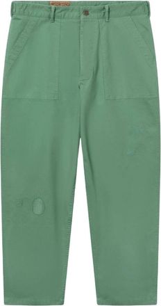 Champion Vintage Field Pants - Olijfgroen - Heren - Straight fit broeken - Groen - S - Katoen - Broeken