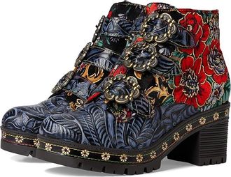 L'Artiste by Spring Step Brazza Womens Boots Navy : EU 41 (US Womens 9.5-10) M, Leather