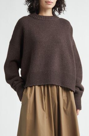 Nackiy&eacute; Avalanche Merino Wool & Cashmere Sweater in Maroon Borsalino at Nordstrom, Size Large