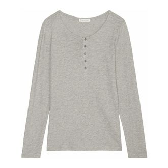 Marc O'Polo Longsleeve tops - Dames - Tops - Grijs - Maat: XL Leer