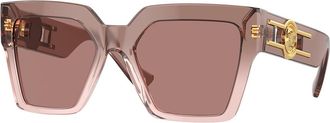 Versace VE4458 543573 Womens Sunglasses Brown Size 54