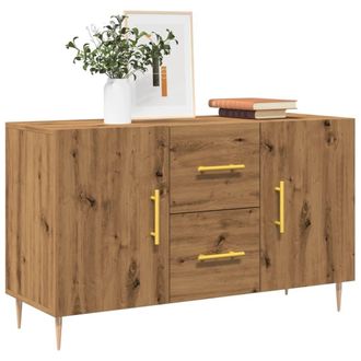 Berkfield Home Sideboard Artisan Oak 100x36x60 cm Engineered Wood in Brown | Size: 100 x 36 x 60 cm
