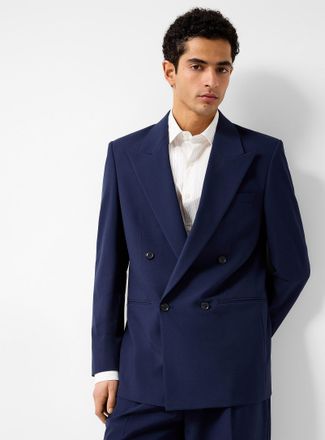 Le 31 Mens Minimalist double-breasted Blazer JacketAntwerp fit - Relaxed