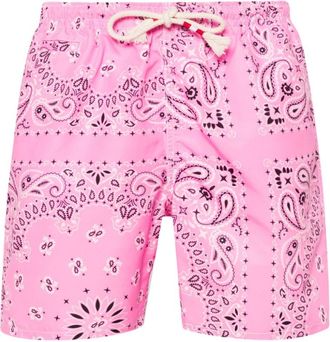 MC2 Saint Barth bandana-print swim shorts - men - Recycled Polyester/Elastane/Polyamide - L - Pink
