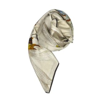 Borbonese Accessoires, Dames, Wit, ONE Size, Silk Scarf