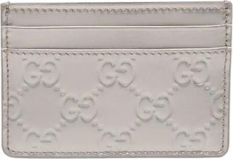 Gucci Pre-owned Wallets, female, Gray, Size: ONE SIZE Pre-owned Leather Wallet